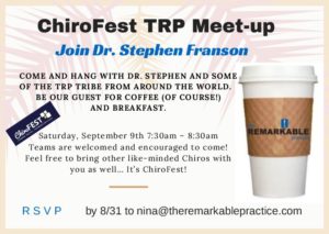 Join Dr. Stephen Franson at ChiroFest 2017 Meet-up