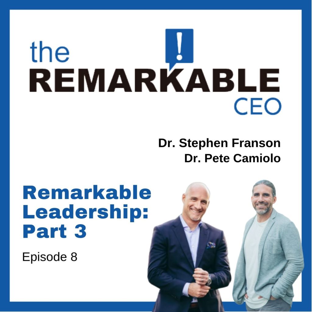 Episode 8 - Remarkable Leadership: Part Three