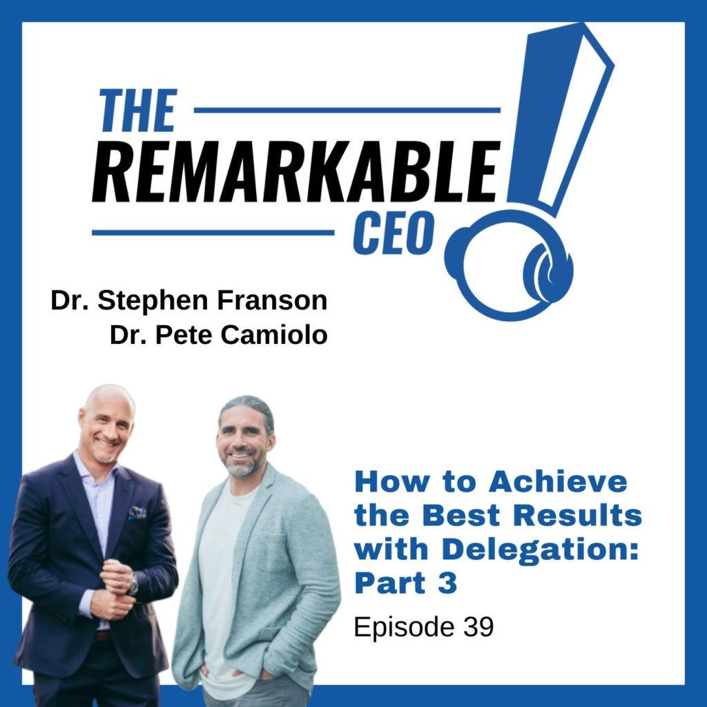 Episode 39 – How to Achieve the Best Results with Delegation: Part 3