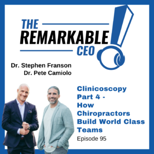Episode 95 - Clinicoscopy Part 4 - How Chiropractors Build World Class Teams